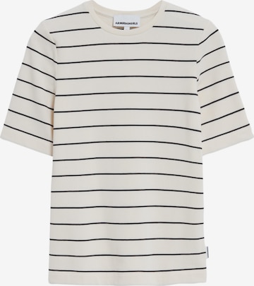 T-shirt ARMEDANGELS en blanc : devant