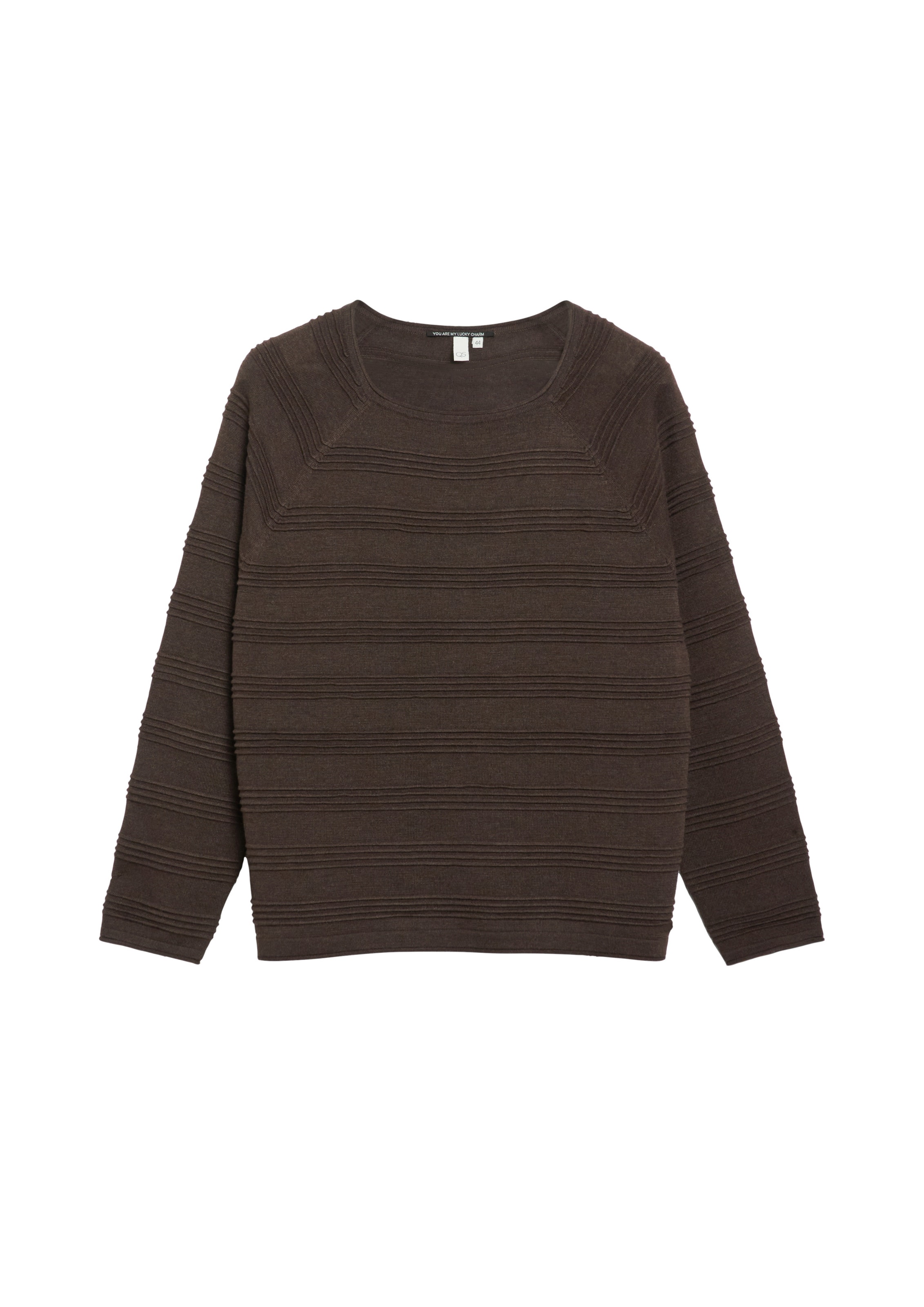 Pull-over QS en marron : devant