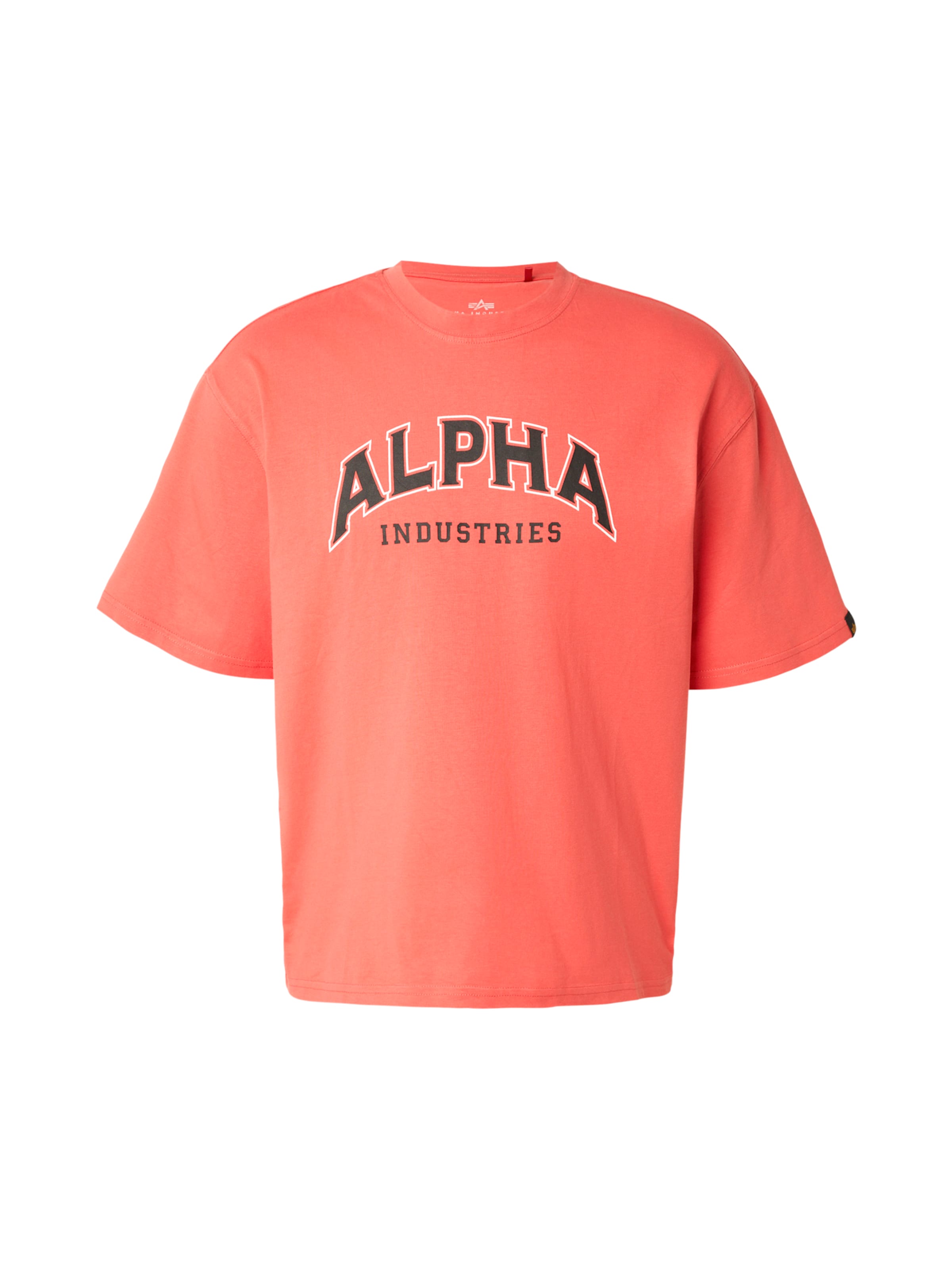 ALPHA INDUSTRIES Paita 'College' koossa S värissä vaaleanpunainen / musta / valkoinen, Tuotenäkymä