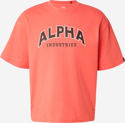 ALPHA INDUSTRIES Paita 'College' koossa S värissä vaaleanpunainen / musta / valkoinen, Tuotenäkymä