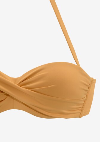 LASCANA - Bandeau Top de bikini 'Pride' en amarillo