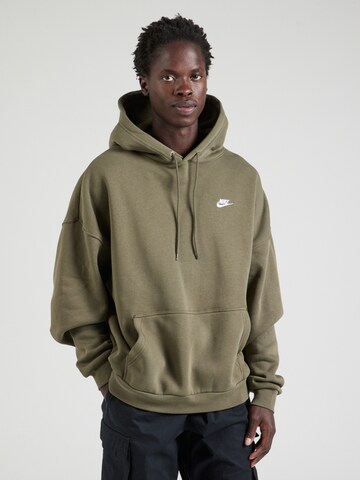 Sweat-shirt 'CLUB' Nike Sportswear en vert : devant