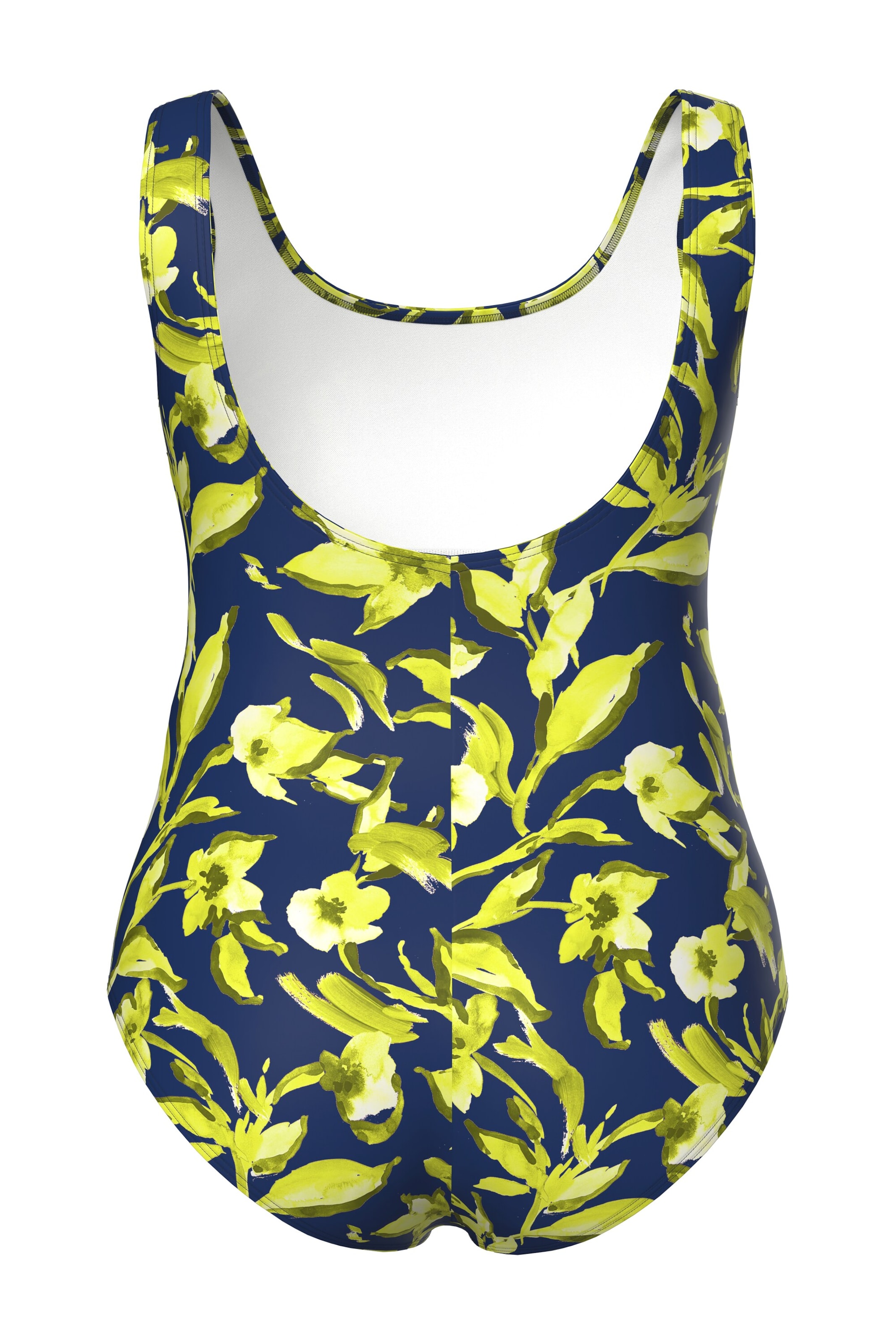 Ulla Popken Bustier Badpak in Blauw