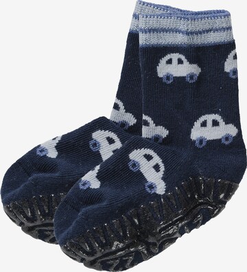 STERNTALER Socks 'Fli Fli Air Autos' in Blue: front