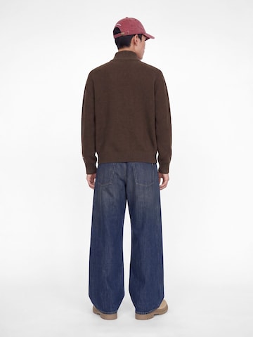 JACK & JONES Sweater 'JORNorrebro' in Brown