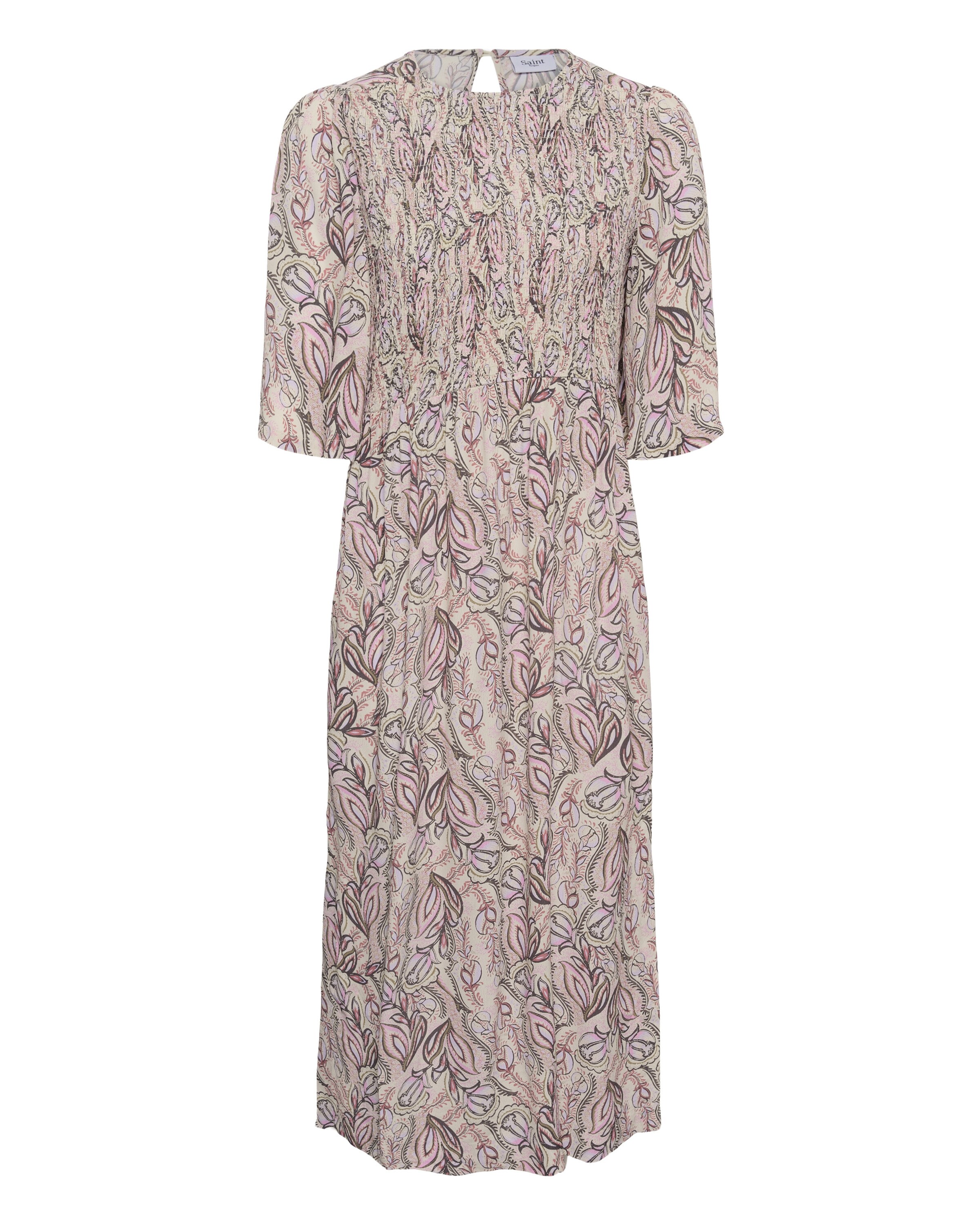 SAINT TROPEZ Jurk 'Shakti' in Beige: voorkant