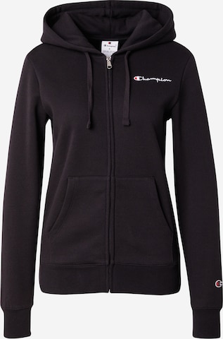 Veste de survêtement Champion Authentic Athletic Apparel en noir : devant