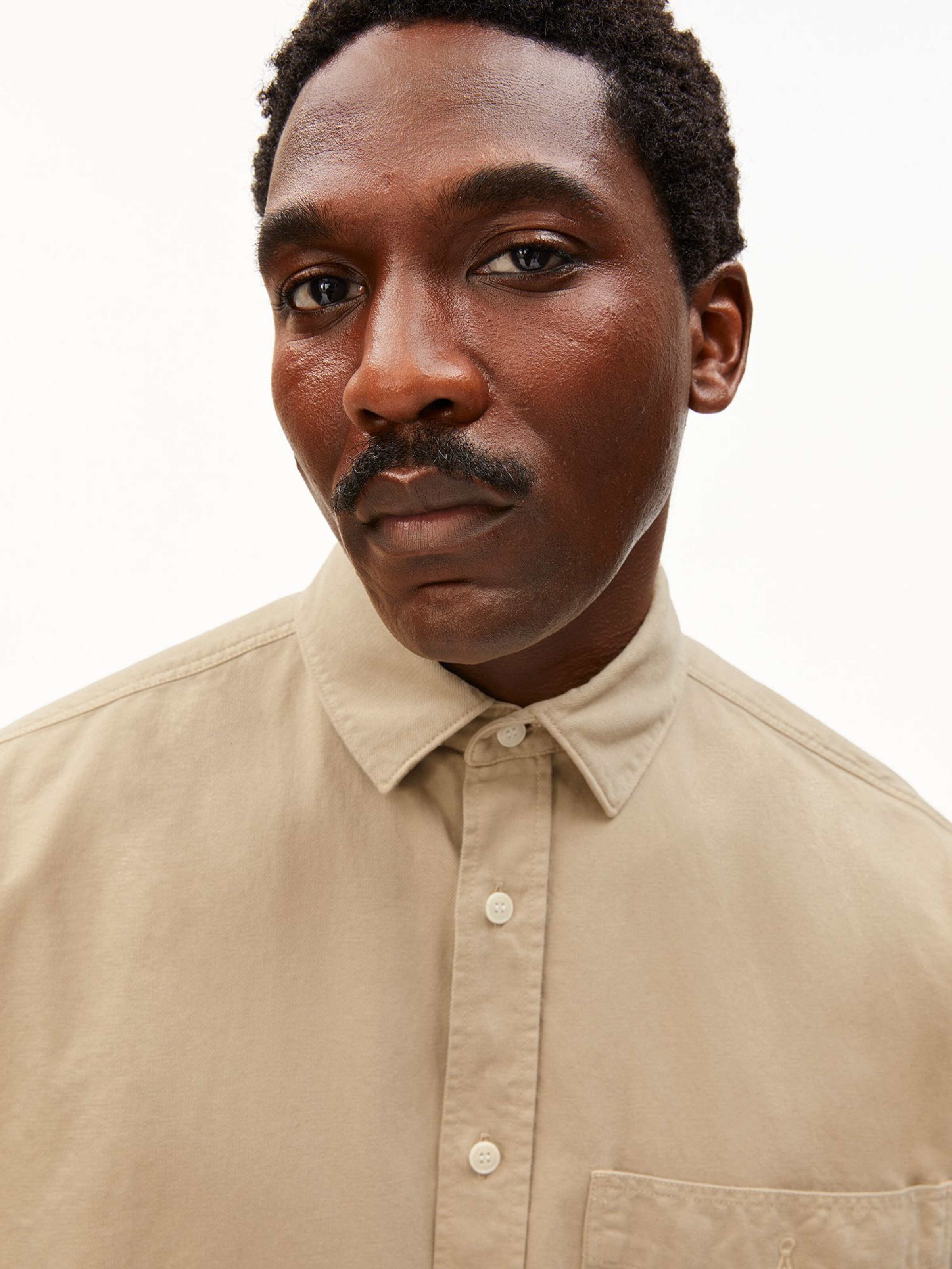 ARMEDANGELS Comfort Fit Hemd COTTON LINO in Beige