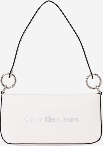 Calvin Klein Jeans Τσάντα ώμου σε λευκό: μπροστά