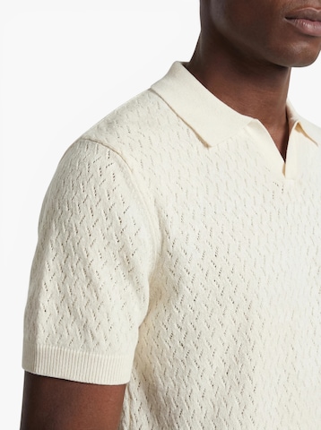 Pull-over 'SLHLINO' SELECTED en beige