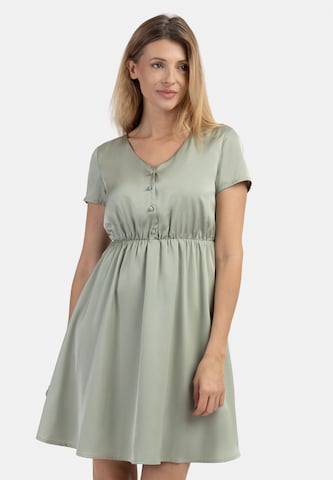 Robe usha BLACK LABEL en vert : devant