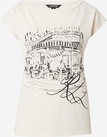 Lauren Ralph Lauren Μπλουζάκι 'GRIETA' σε λευκό: μπροστά