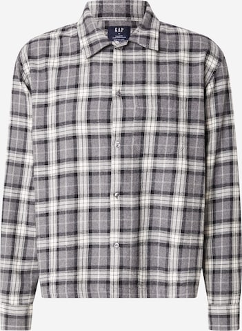 GAP Regular fit Overhemd in Grijs: voorkant