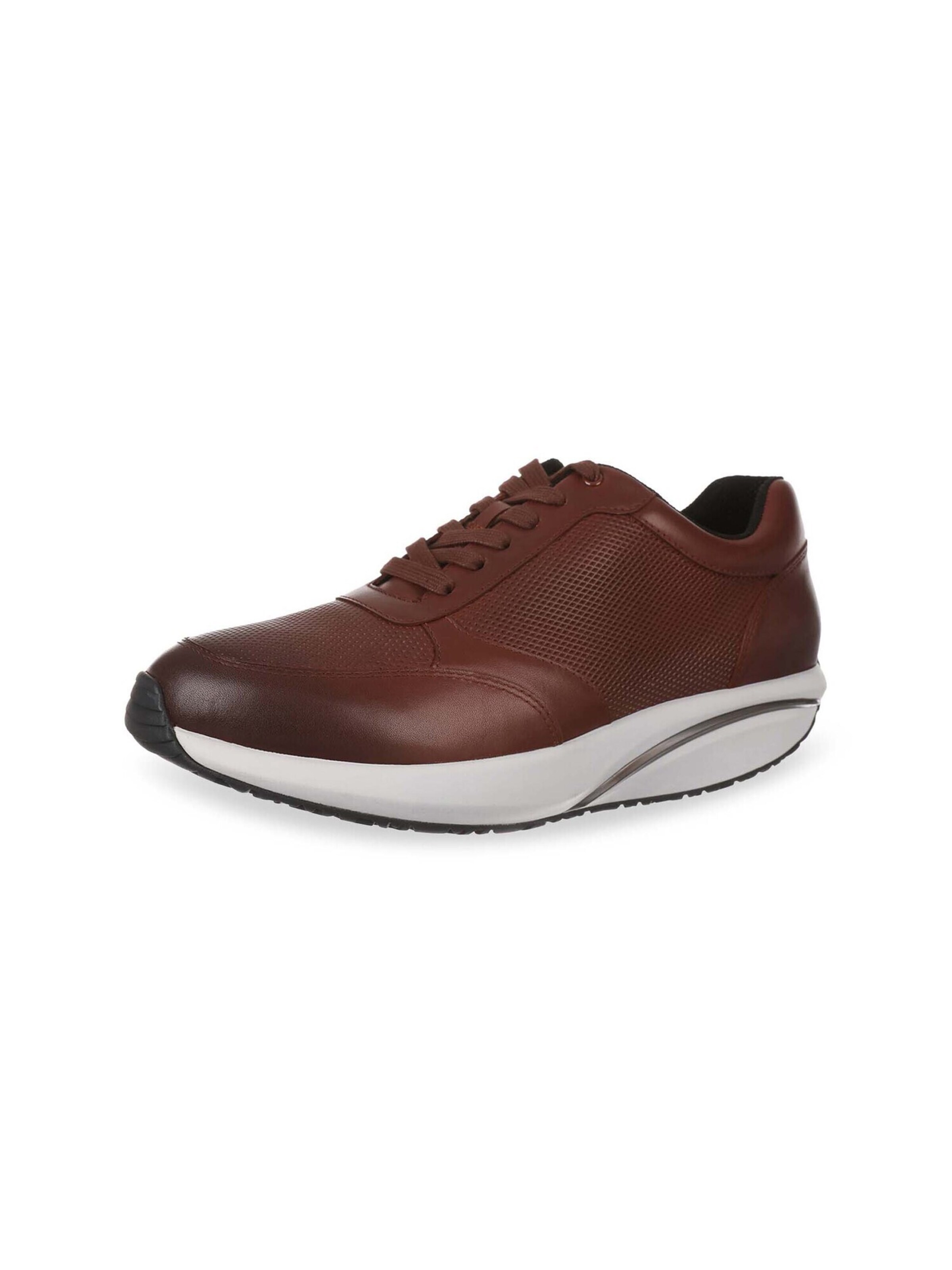 MBT - Sapatilhas slip-on ' Nafasi 5 ' em castanho: frente