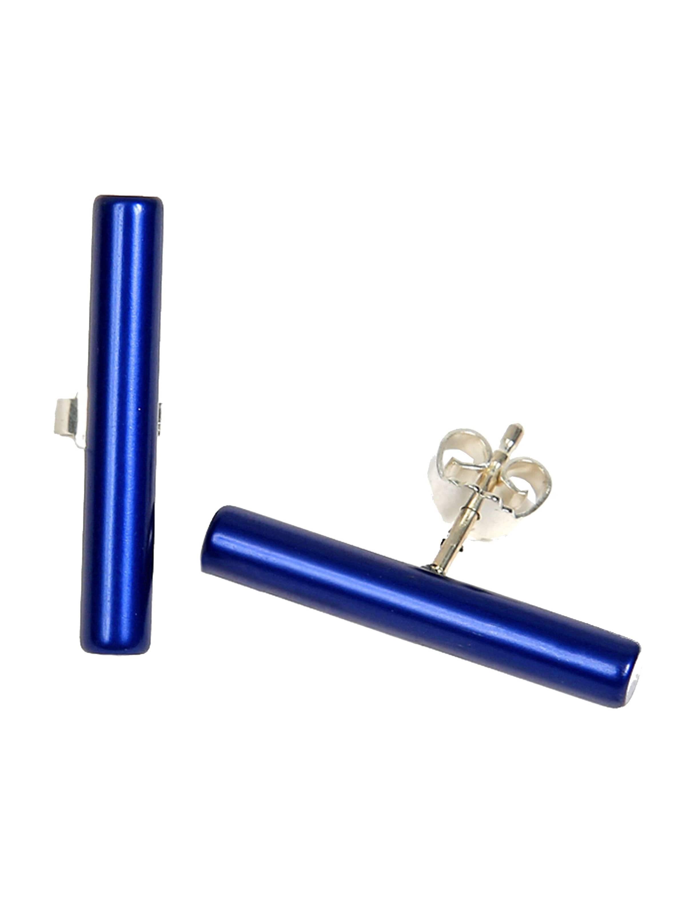 DeMarie Earrings in Blue: front