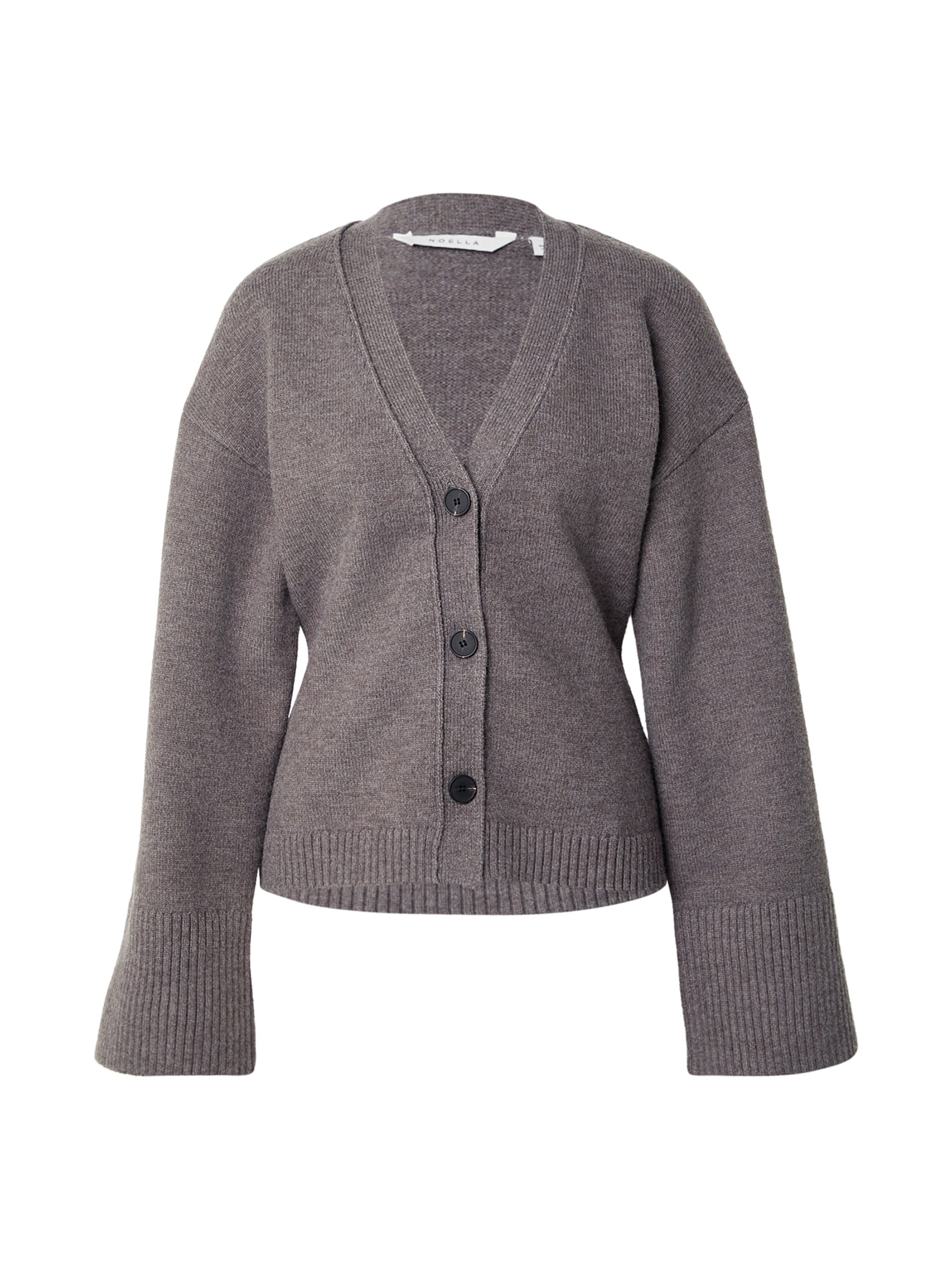 Noella Knit cardigan 'Lenyx' in Grey: front