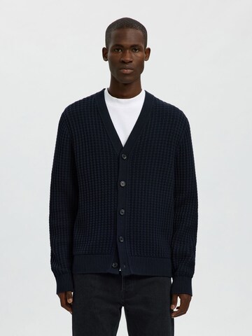 SELECTED Knit Cardigan 'SLHTom' in Blue: front