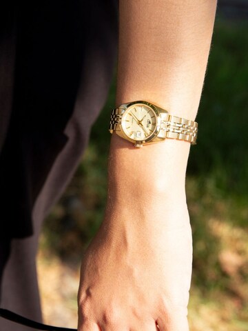 Montre à affichage analogique 'Lotus - Watch Freedom - Quartz watch movement - Watch case width: 26 mm' Lotus en or : devant