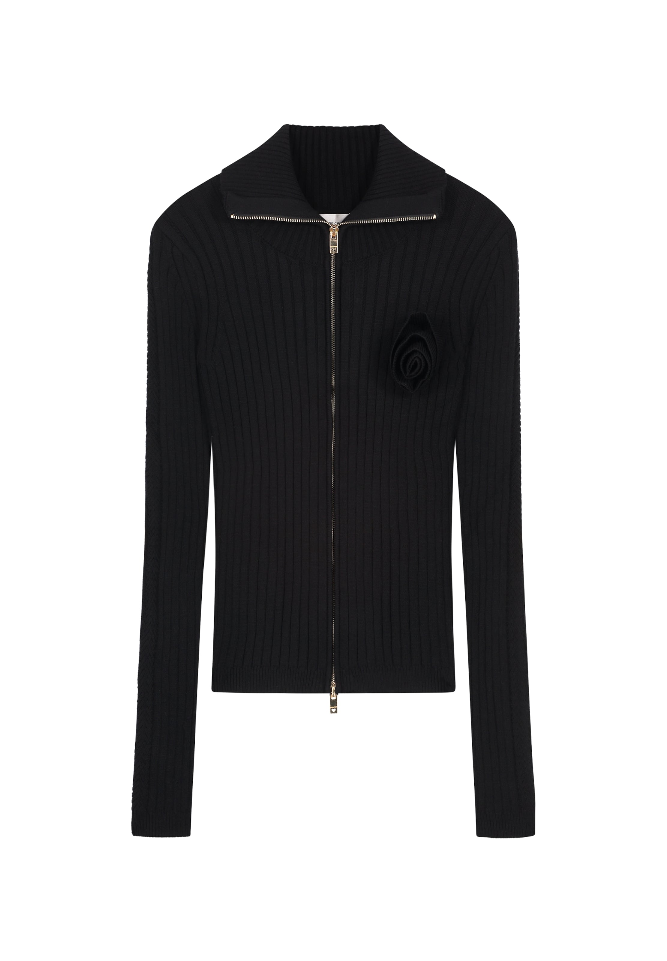 Fabienne Chapot Strickjacke in Schwarz: Vorderseite