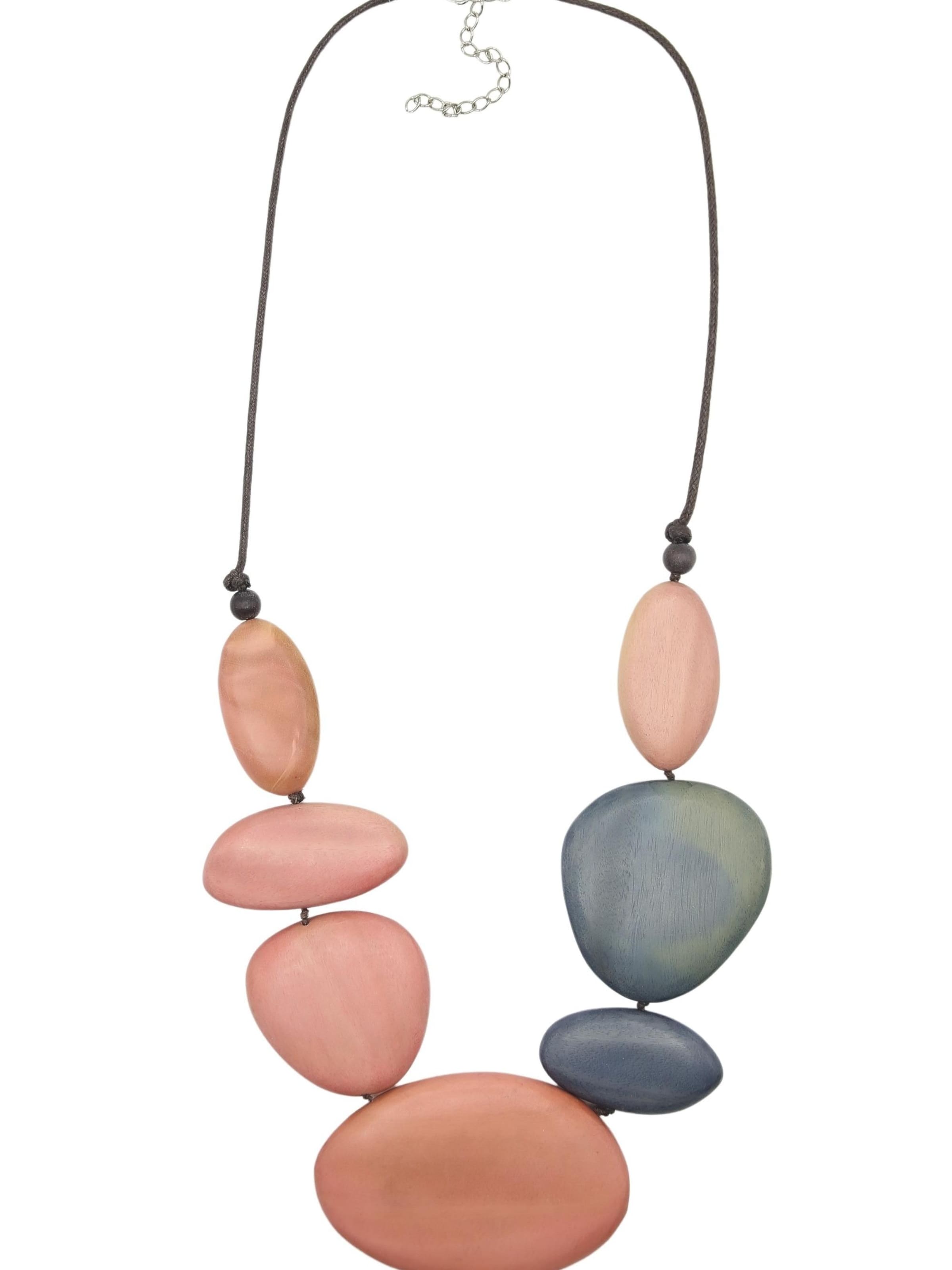 COLLEZIONE ALESSANDRO Necklace 'Benisha' in Pink: front