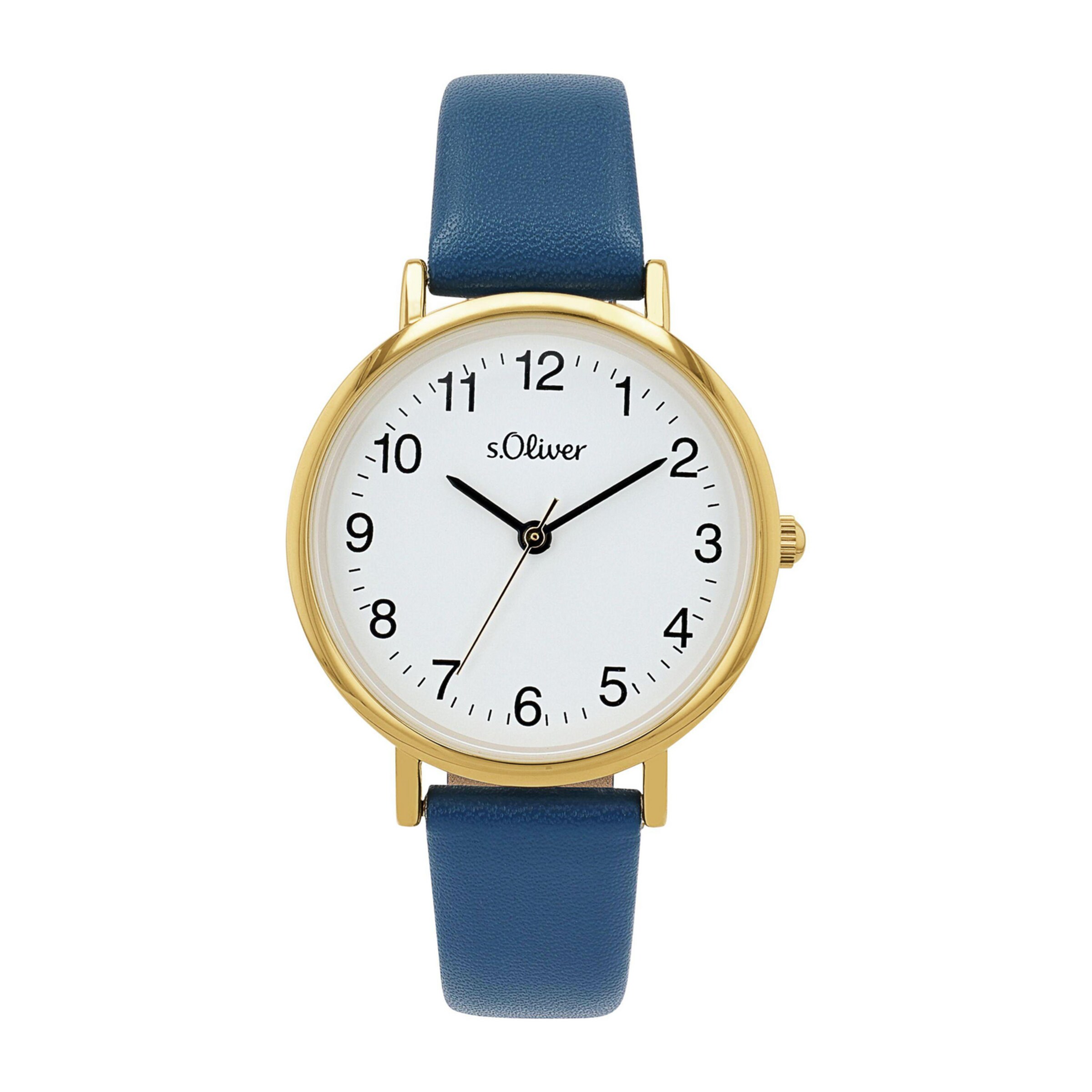 s.Oliver Analog Watch in Blue: front