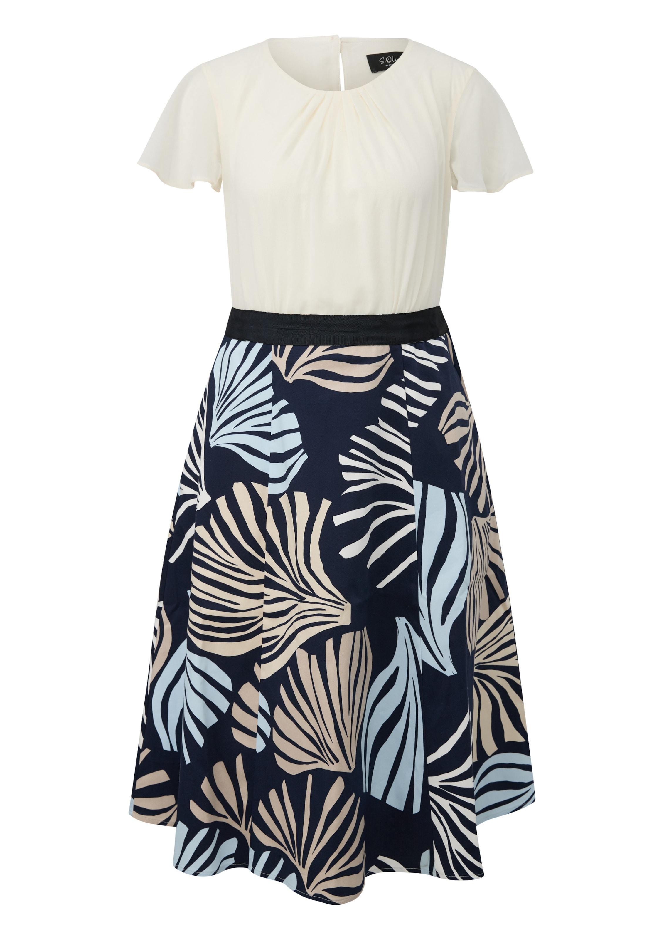 s.Oliver Jurk in Beige: voorkant