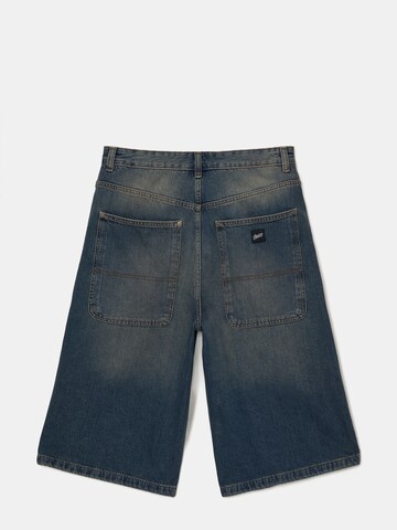 Pull&Bear Loosefit Jeans in Blauw