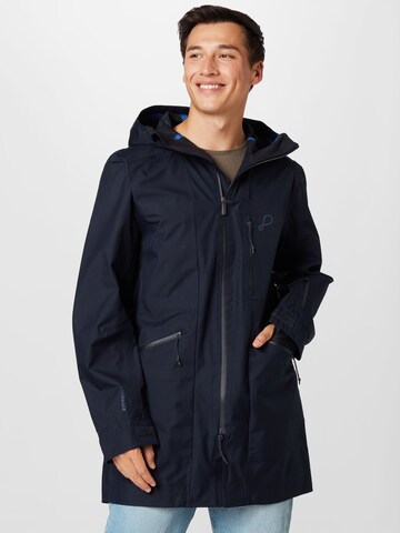 PYUA Outdoorjas in Blauw: voorkant