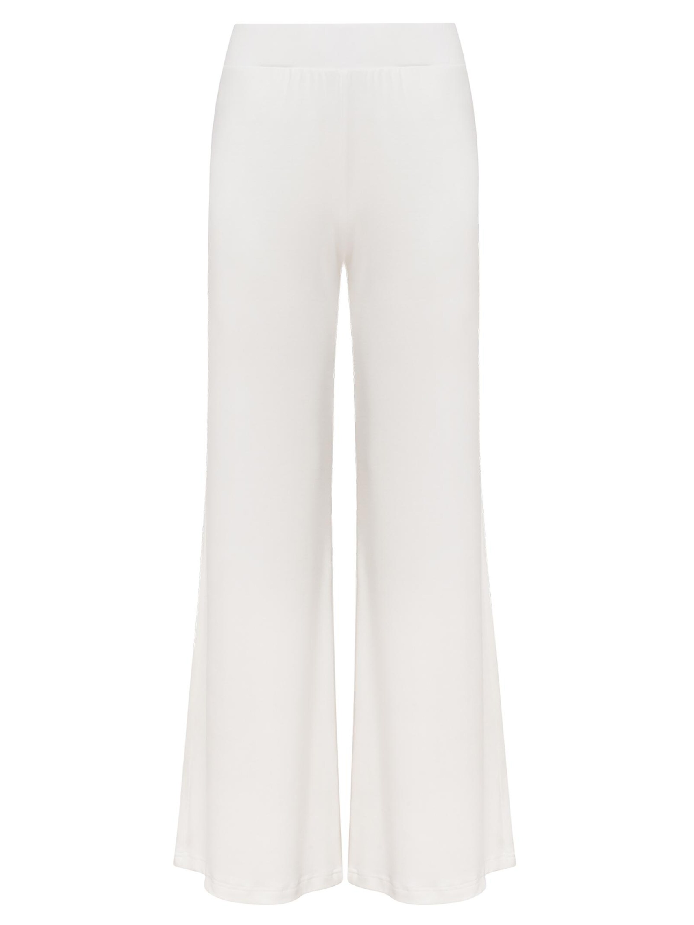 mandragora Wide Leg Hose 'Ivy'‌‌‌‌‌‌ in Beige: Vorderseite