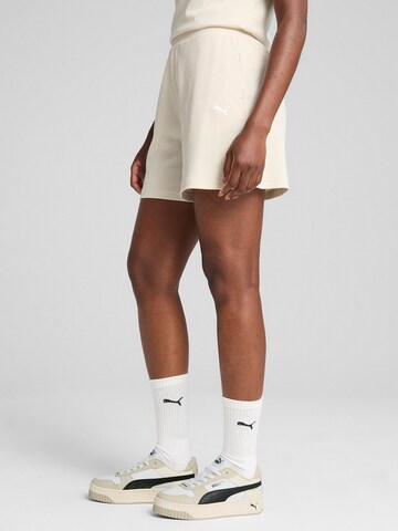 PUMA regular Παντελόνι φόρμας 'Ess' σε λευκό: μπροστά