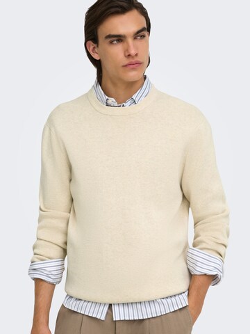 Only & Sons Pullover 'TING ' in Weiß