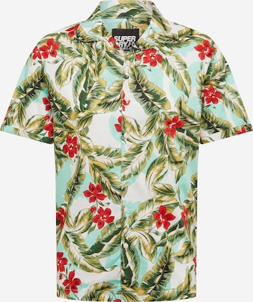 Superdry Regular fit Overhemd 'Hawaiian' in Groen: voorkant