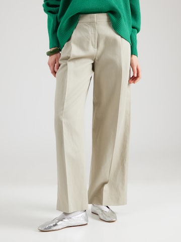 & Other Stories Широкий Брюки со складками в Бежевый: спереди