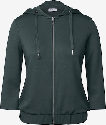 CECIL Sweatjacke in Grün: Vorderseite