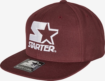 Cappello da baseball di Starter Black Label in rosso: frontale