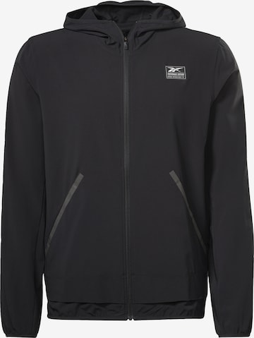 Reebok Athletic Jacket in Black: front