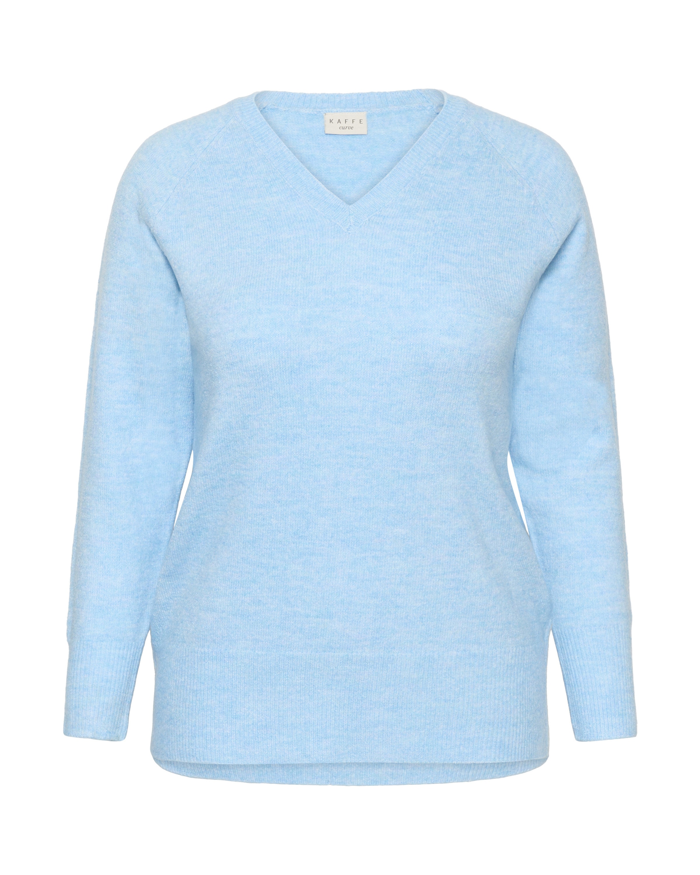 KAFFE CURVE Pullover 'KCNiela' in Blau: Vorderseite