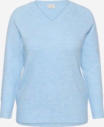 KAFFE CURVE Pullover 'KCNiela' in Blau: Vorderseite