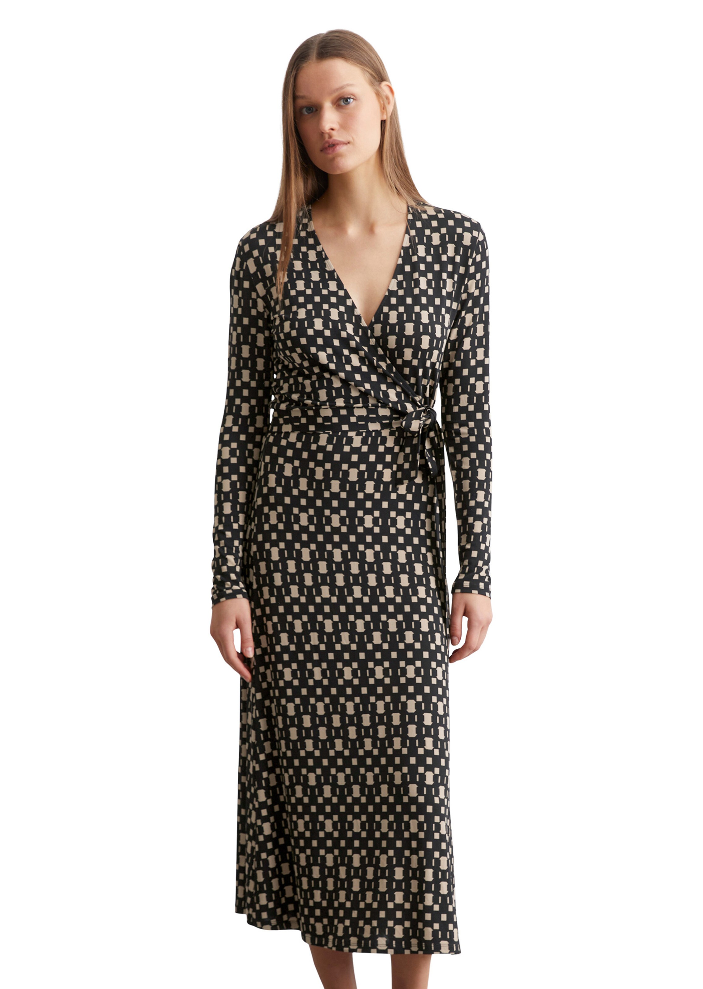 Marc O'Polo Kleid in Schwarz: Vorderseite