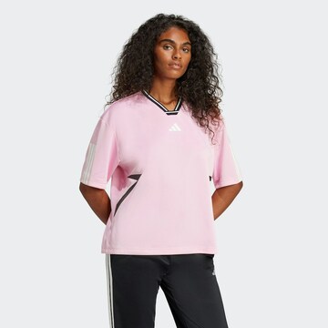 ADIDAS SPORTSWEAR Λειτουργικό μπλουζάκι 'TIRO Q1' σε ροζ