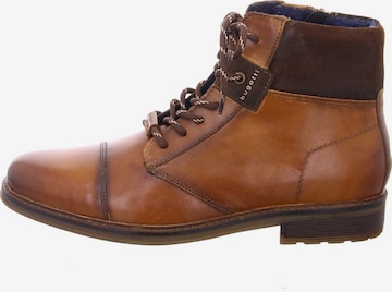 bugatti Lace-Up Ankle Boots in Brown