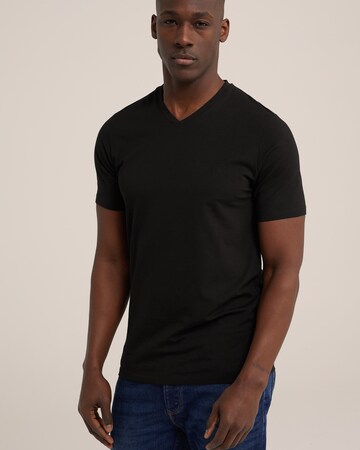 T-Shirt WE Fashion en noir : devant