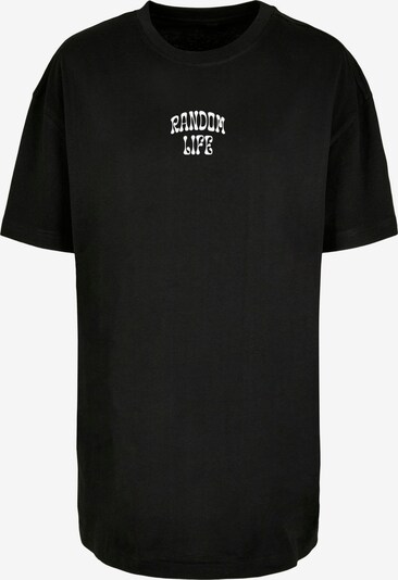 Merchcode T-Shirt 'Random Life' in cyanblau / pink / schwarz / weiß, Produktansicht