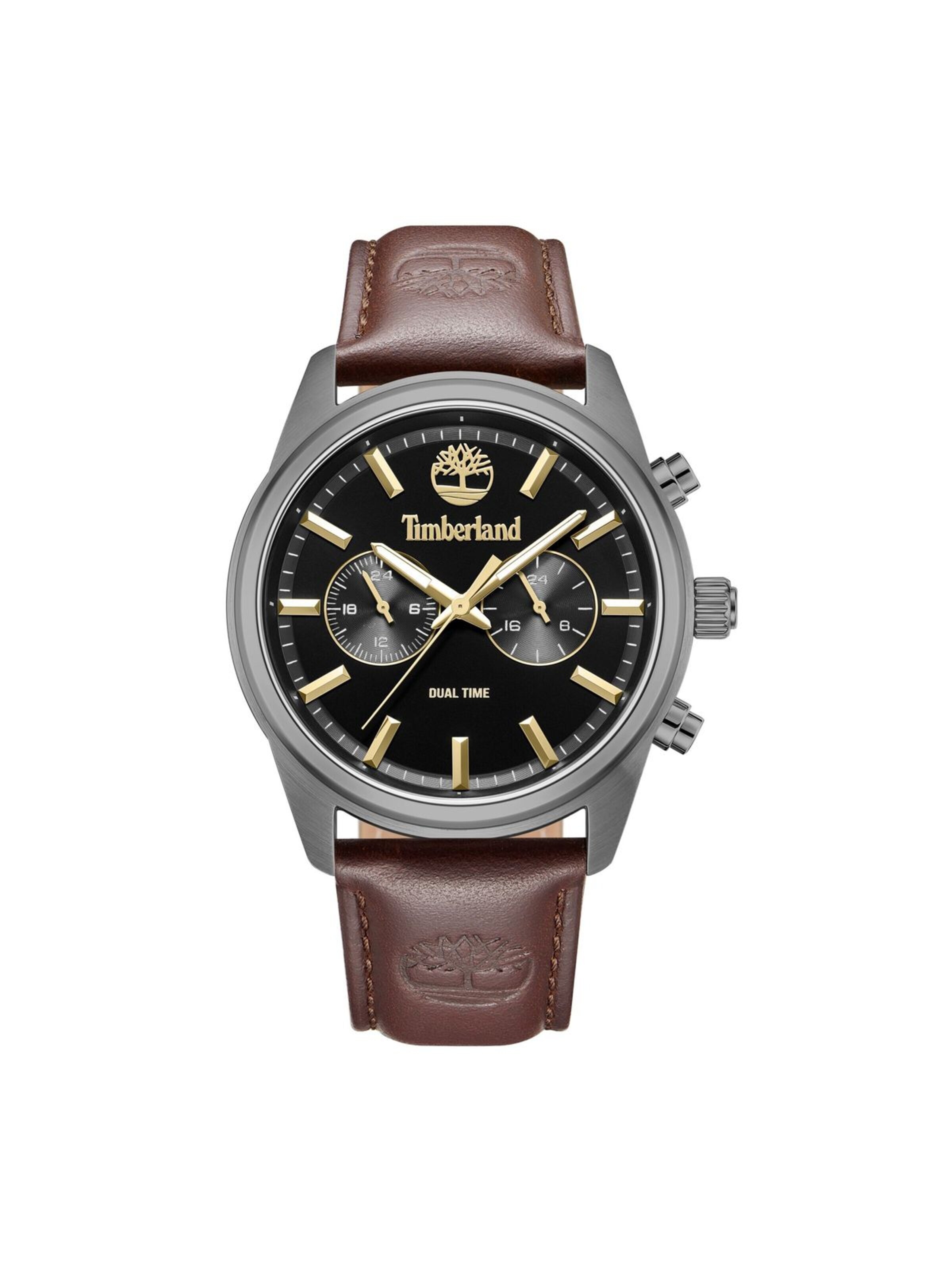 TIMBERLAND Analoog horloge 'Duo-time watch Northbridge' in Zwart: voorkant
