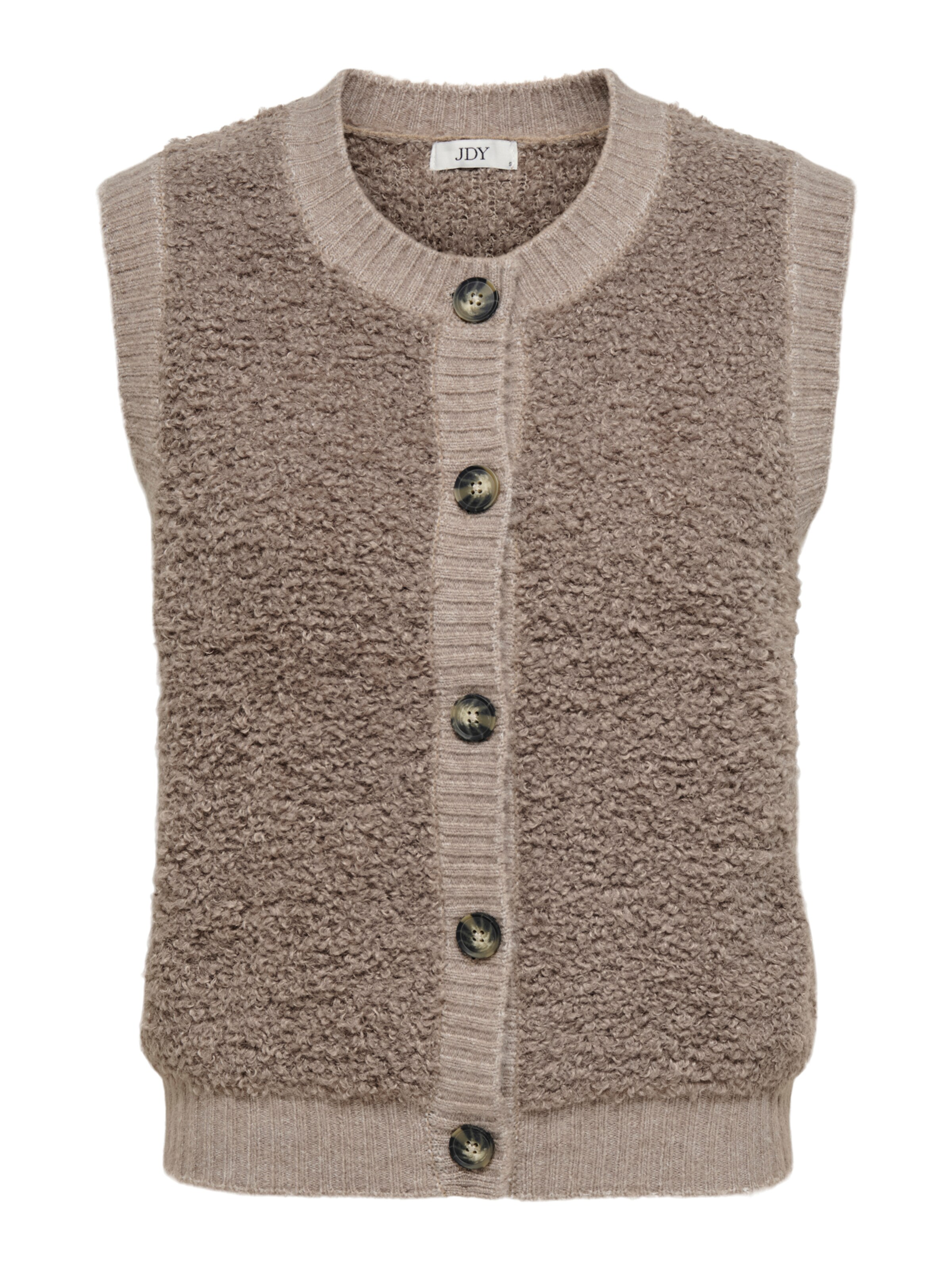 JDY - Chaleco de punto en gris: frente