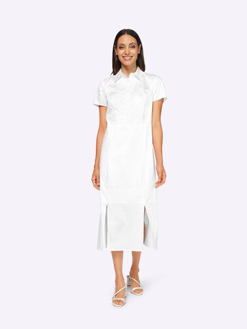 Robe-chemise heine en blanc : devant