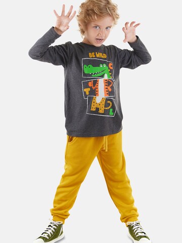 Survêtement 'Be Wild' Denokids en gris : devant