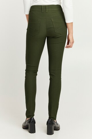 Fransa Skinny Chino Pants 'Zalin' in Green