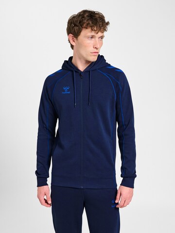 Hummel Sports sweat jacket 'Move 2.0' in Blue: front