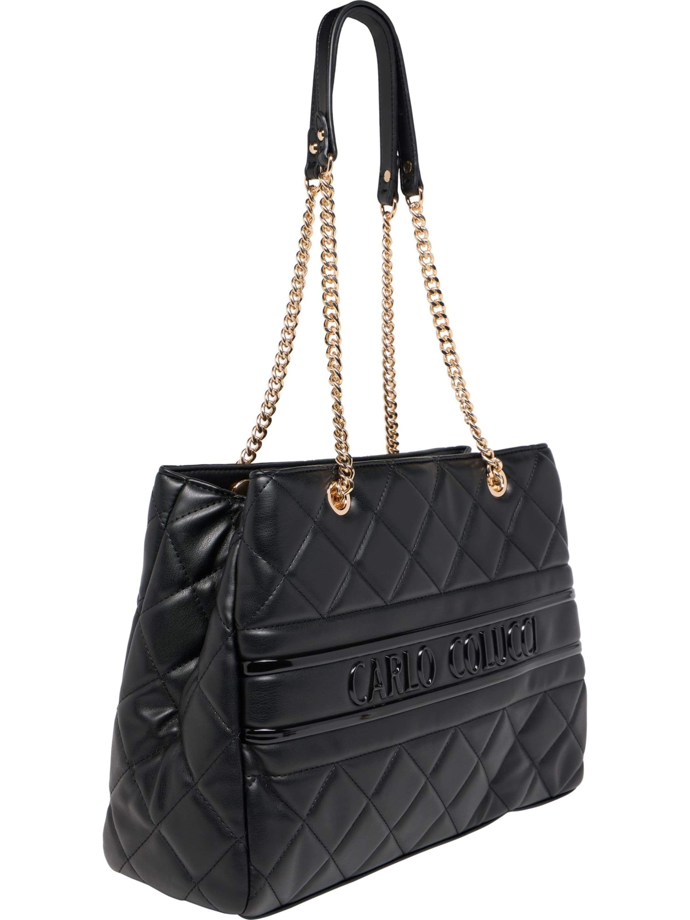 Carlo Colucci Shopper 'Falzin' in Schwarz